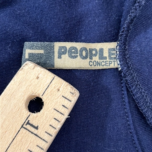 People concept top cropped blue women’s size L - Picture 5 of 6